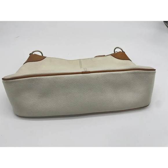 Vintage Authentic Dooney and Bourke White Pebble Leather Hobo Bag H3 433400 - Picture 8 of 16